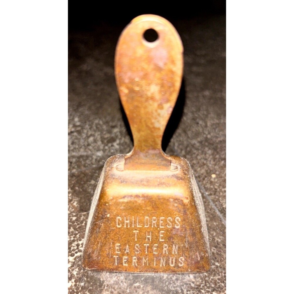 CHILDRESS /THE /EASTERN /TERMINUS Vintage Advertisement Brass Bell Nov 20,1928